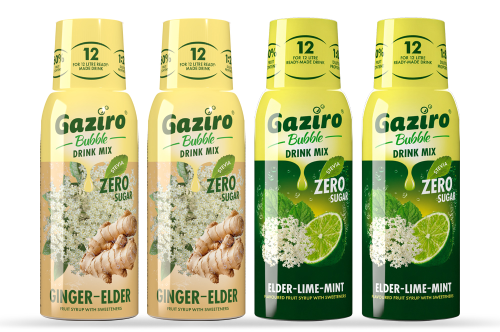 four-pack-ginger-elder-lime Комбо Сиропи Gaziro Bubble Джинджифил-Бъз & Бъз-Лайм-Мента - Image 1