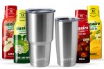 Σετ μεταλλικών ποτηριών Gaziro Tumbler + 4 συσκευασίες με σιρόπι κατ’ επιλογή